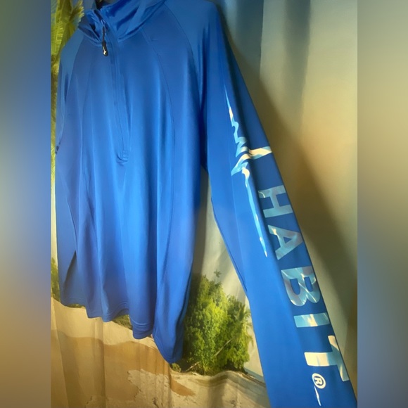 Habit Outdoor - Men's Small Hooded 1/4 Zip Performance Layer/Long Sleeve - Picture 4 of 10